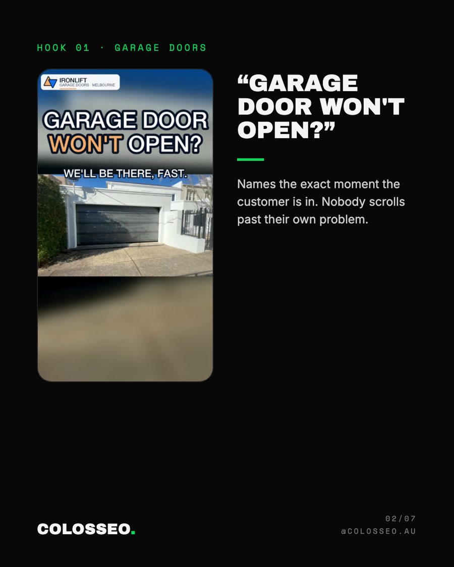 Garage doors ad hook: Garage door won't open?
